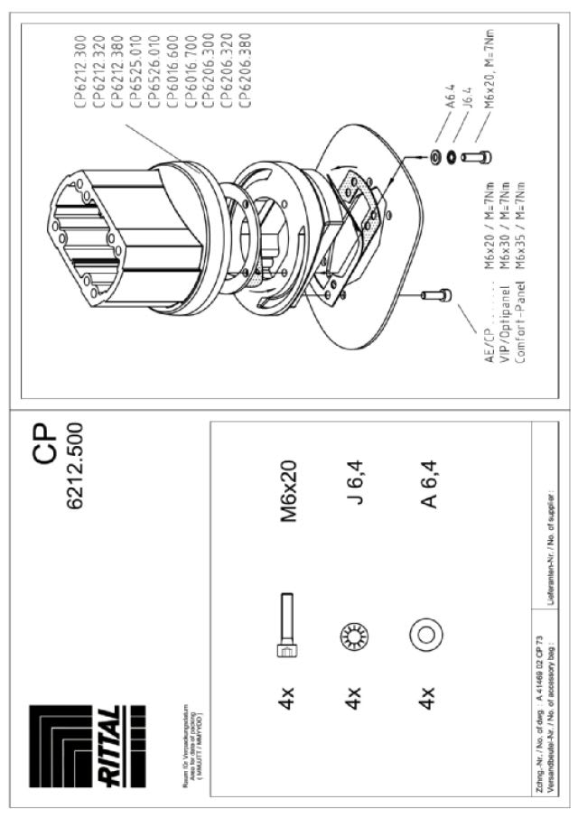 RITTAL - CP ADATTATORE DIAM.130 / 120X65