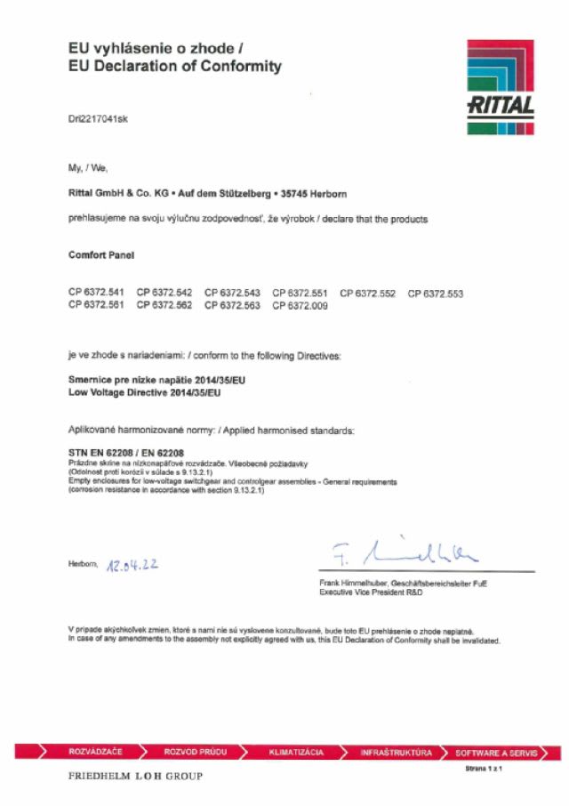 RITTAL - CP COMFORT PANEL 520X400X191