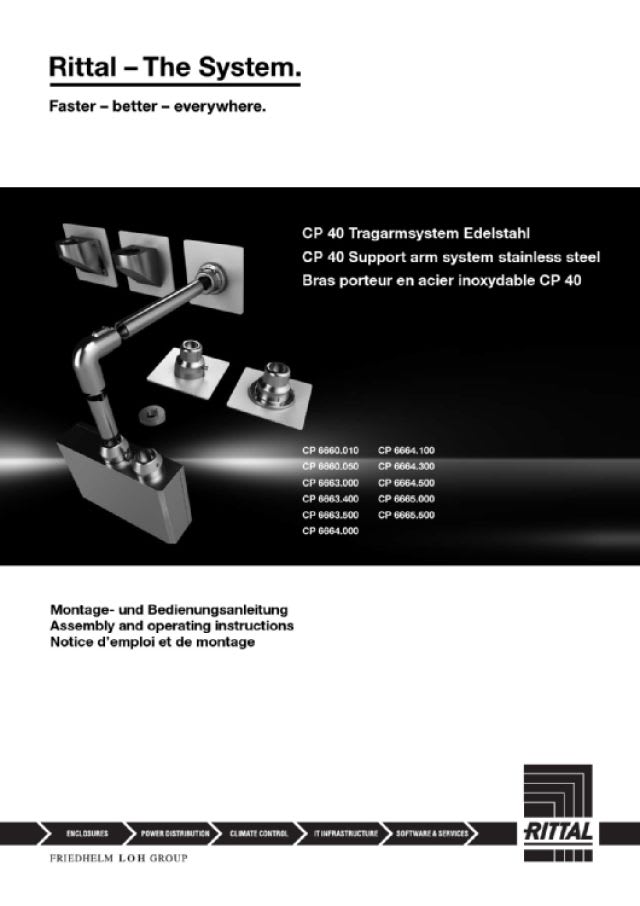 RITTAL - CP 40 ADATTATORE INCLINAZ.10 INOX