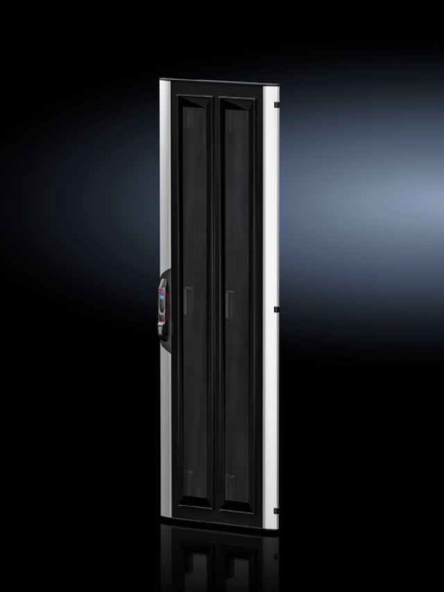 RITTAL - Porta in lamiera d'acciaio suddivisa VX IT con ventilazione di emergenza, LxA = 800x2000 mm