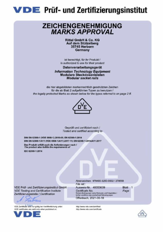 RITTAL - MODULO A INNESTO PRESE IEC320