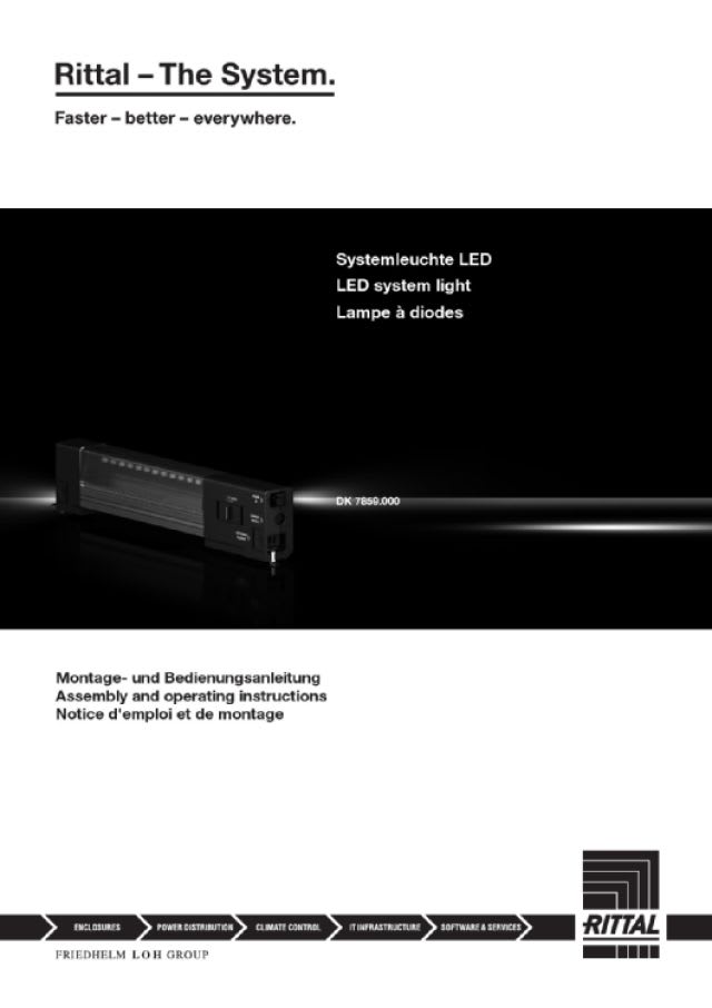 RITTAL - DK LAMPADA LED IT PER ILLUMINAZIONE RACK