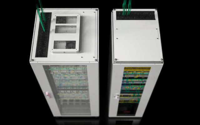 RITTAL - Armadio di rete TX CableNet, 800x2000x800 mm 42 HE, aerato, RAL 7035