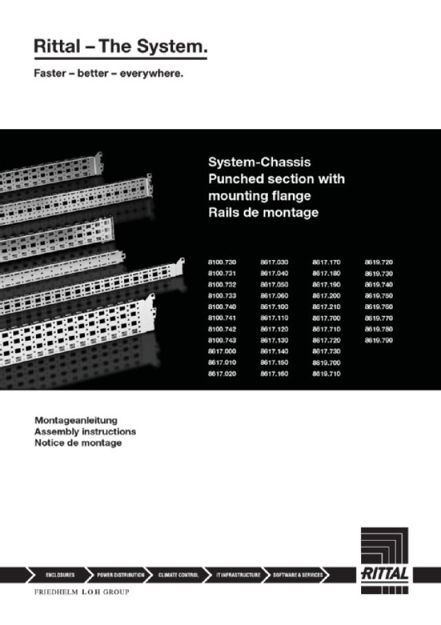 RITTAL - VX CHASSIS EST. 23X89 800MM INOX - 2PZ