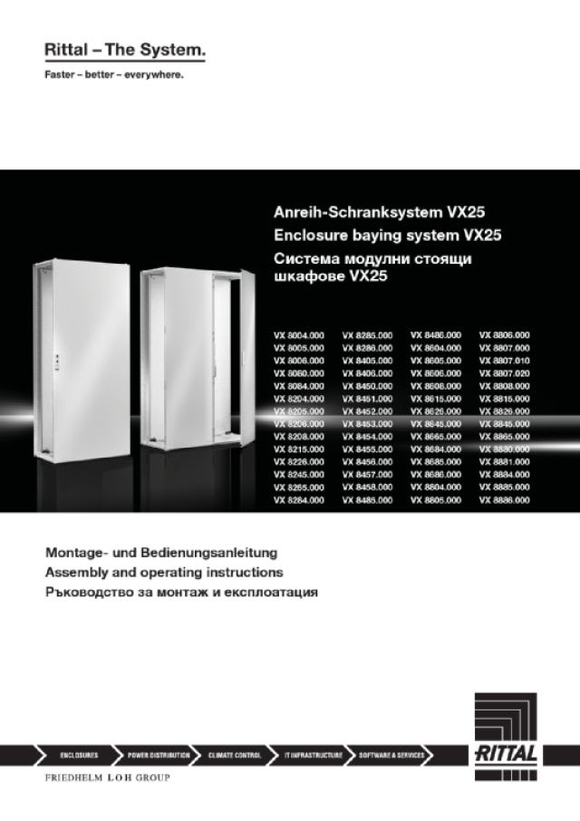 RITTAL - VX Pareti Laterale Avvitate 1800X600 mm