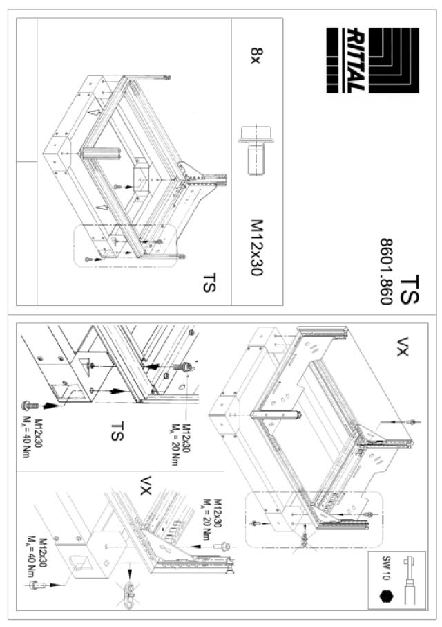 RITTAL - VX ZOCCOLO ANTISISMICO 800X600