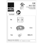 RITTAL - VX KIT ACCOPPIAMENTO ESTERNO - 6PZ