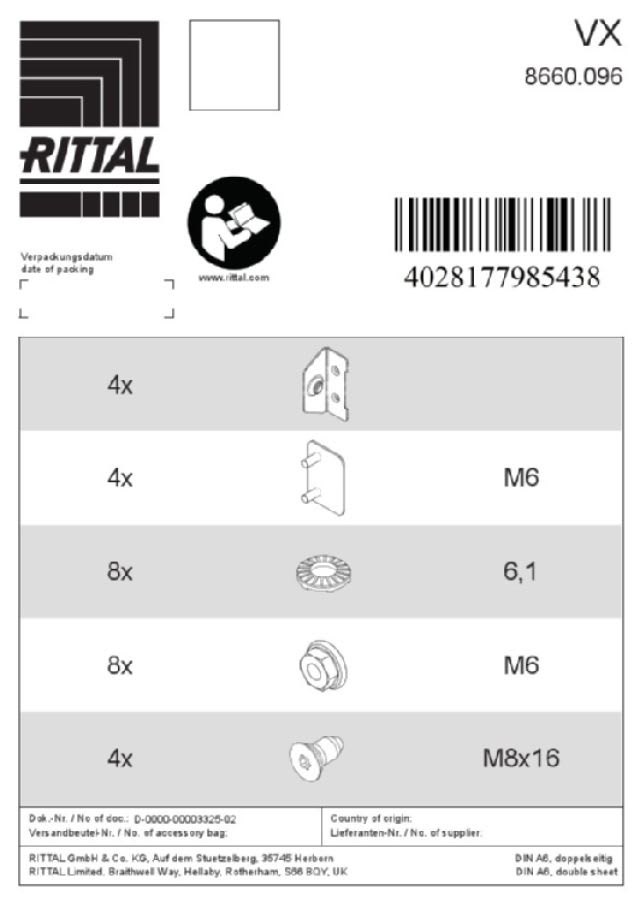 RITTAL - VX ACCESSORI PER FLANGIA VENTILATA