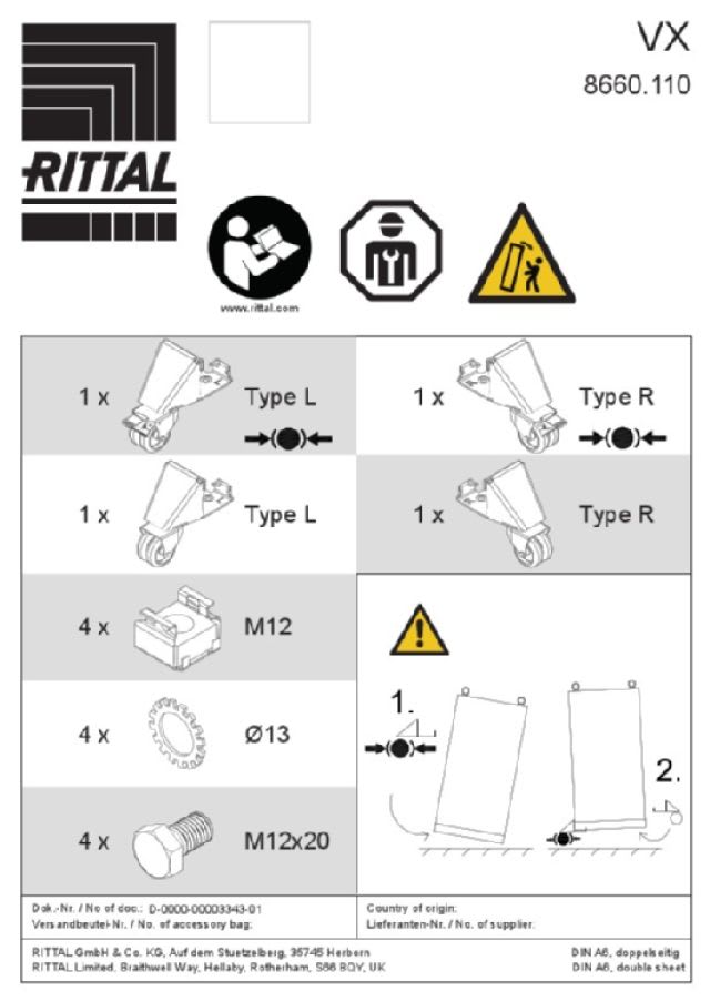 RITTAL - VX RUOTE DI TRASPORTO