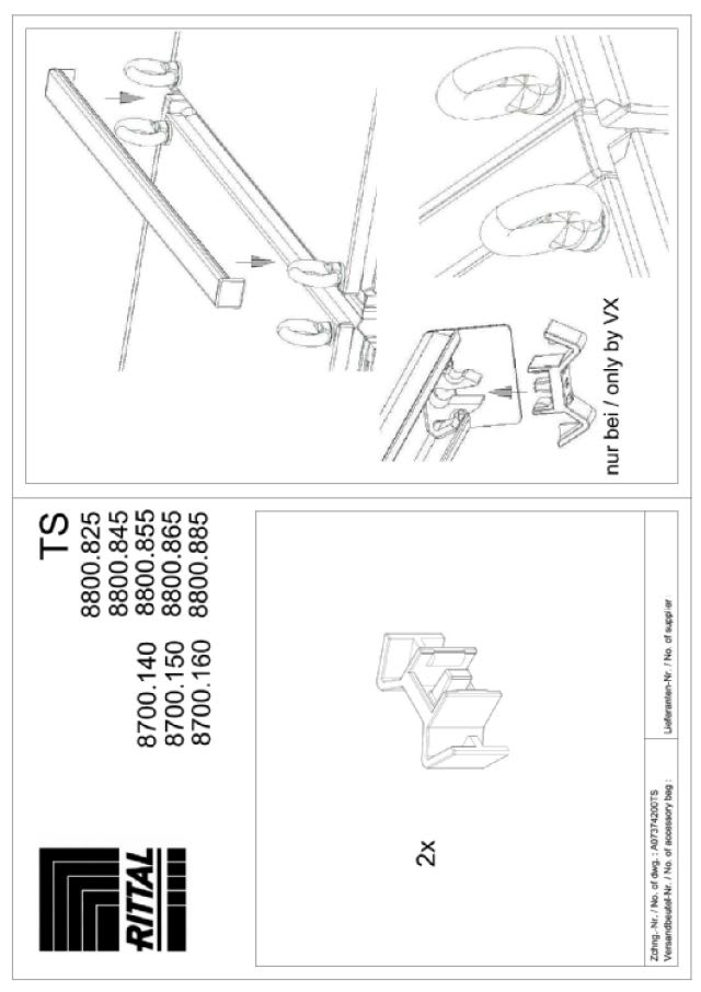 RITTAL - VX PROFILO COP. TETTO 400 INOX - 1PZ