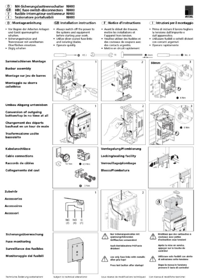 RITTAL - SV SEZIONATORE SOTTOCARICO NH 9343020