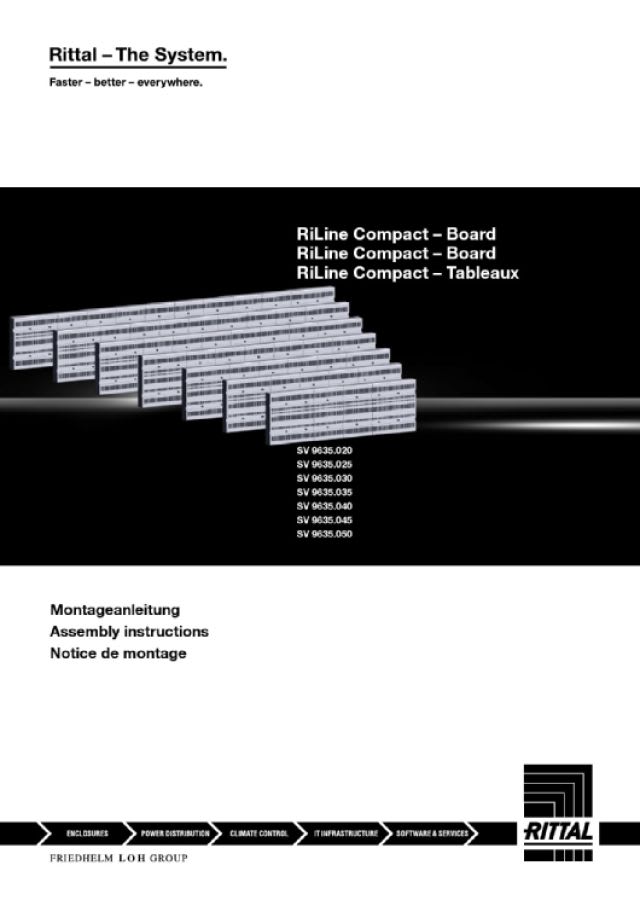 RITTAL - Board, 160 A, W: 800 mm(RiLine Compact)
