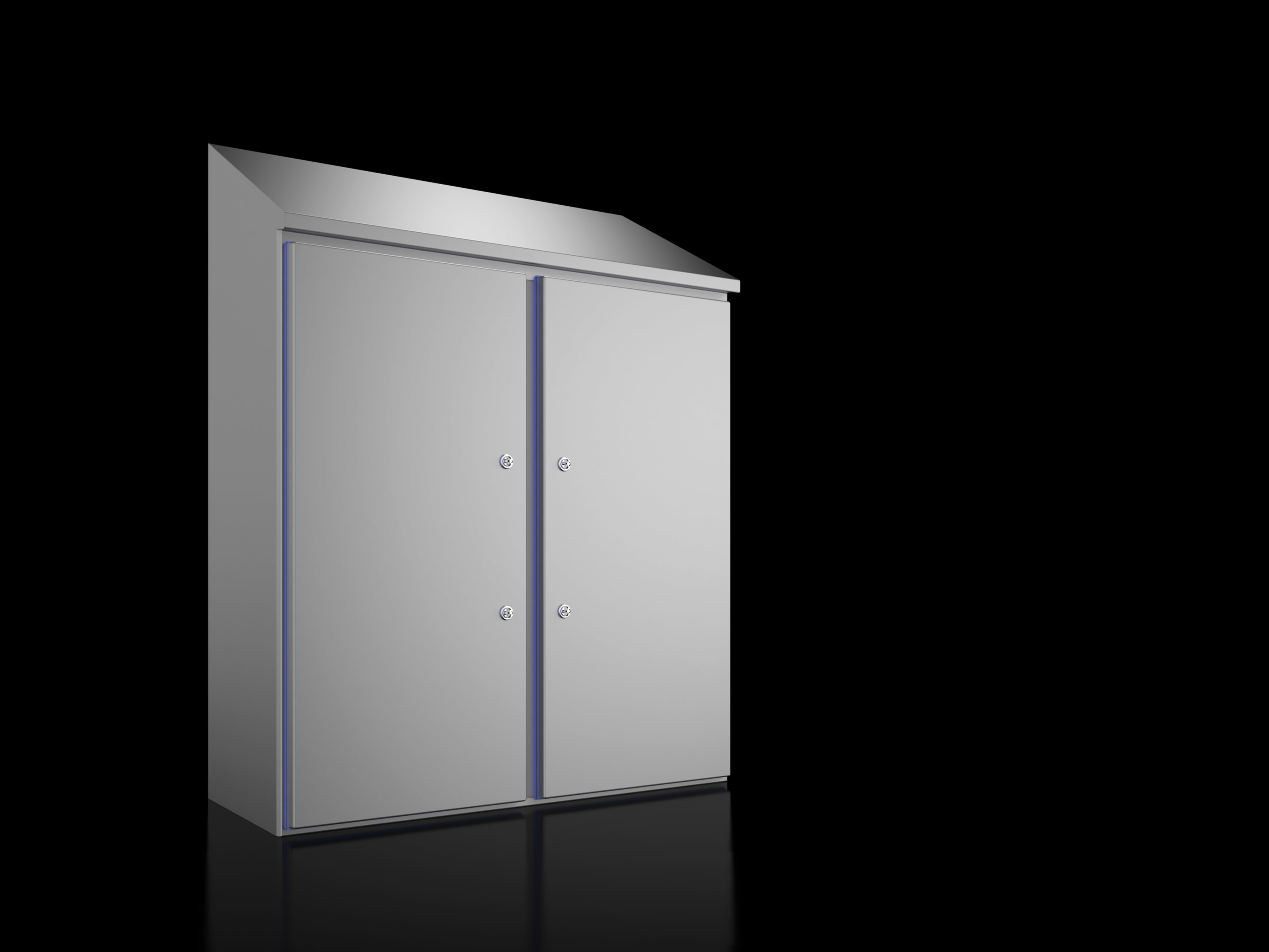 RITTAL - Armadietti compatti HD 1.4301, LPA 1010x1050x400 mm altezza posteriore 1280 mm
