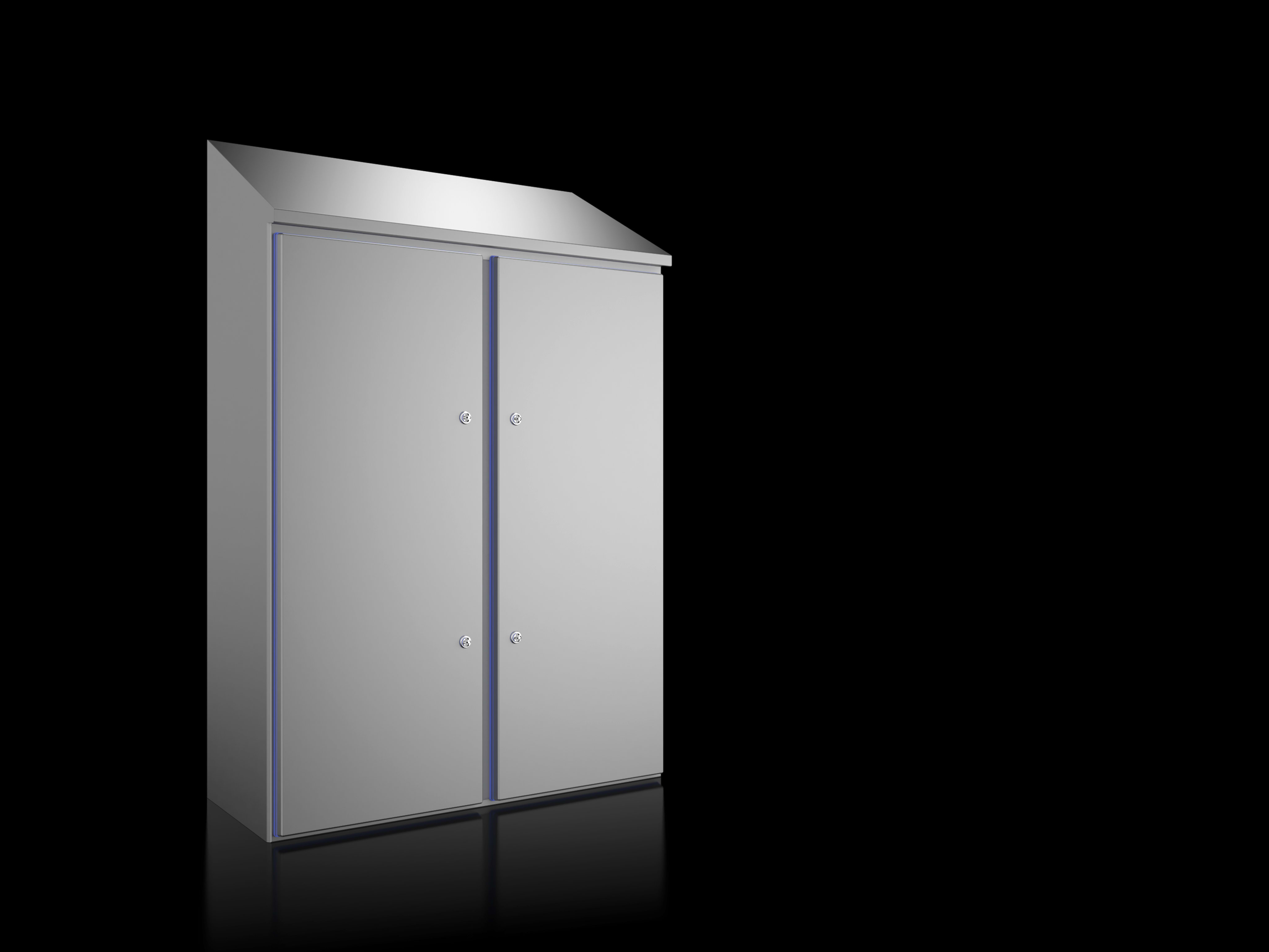 RITTAL - Armadietti compatti HD 1.4301, LPA 1010x1250x400 mm altezza posteriore 1480 mm