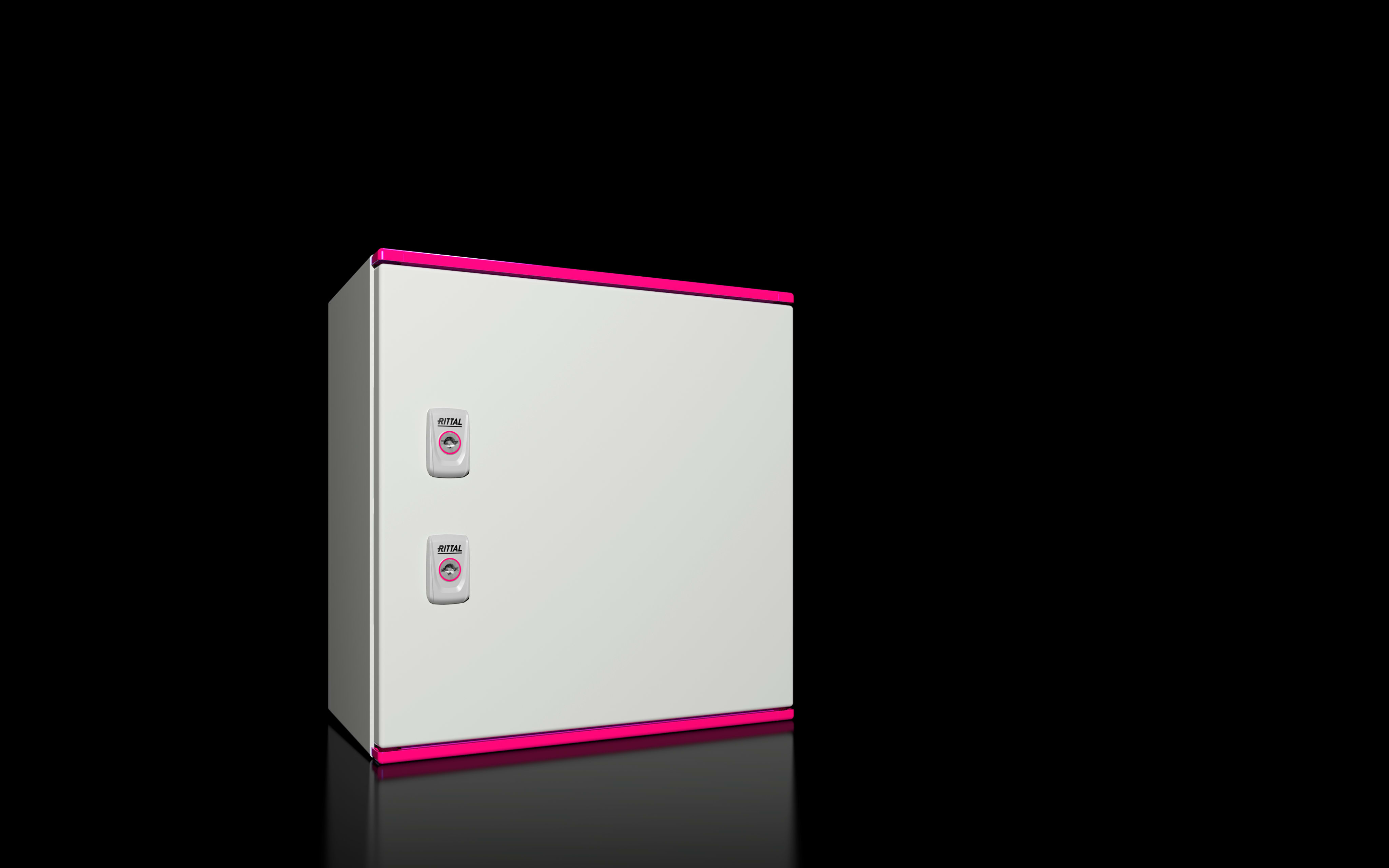 RITTAL - Armadio compatto AX Plastic, LxAxP: 400x400x200 mm senza vetro d'ispezione 1444000