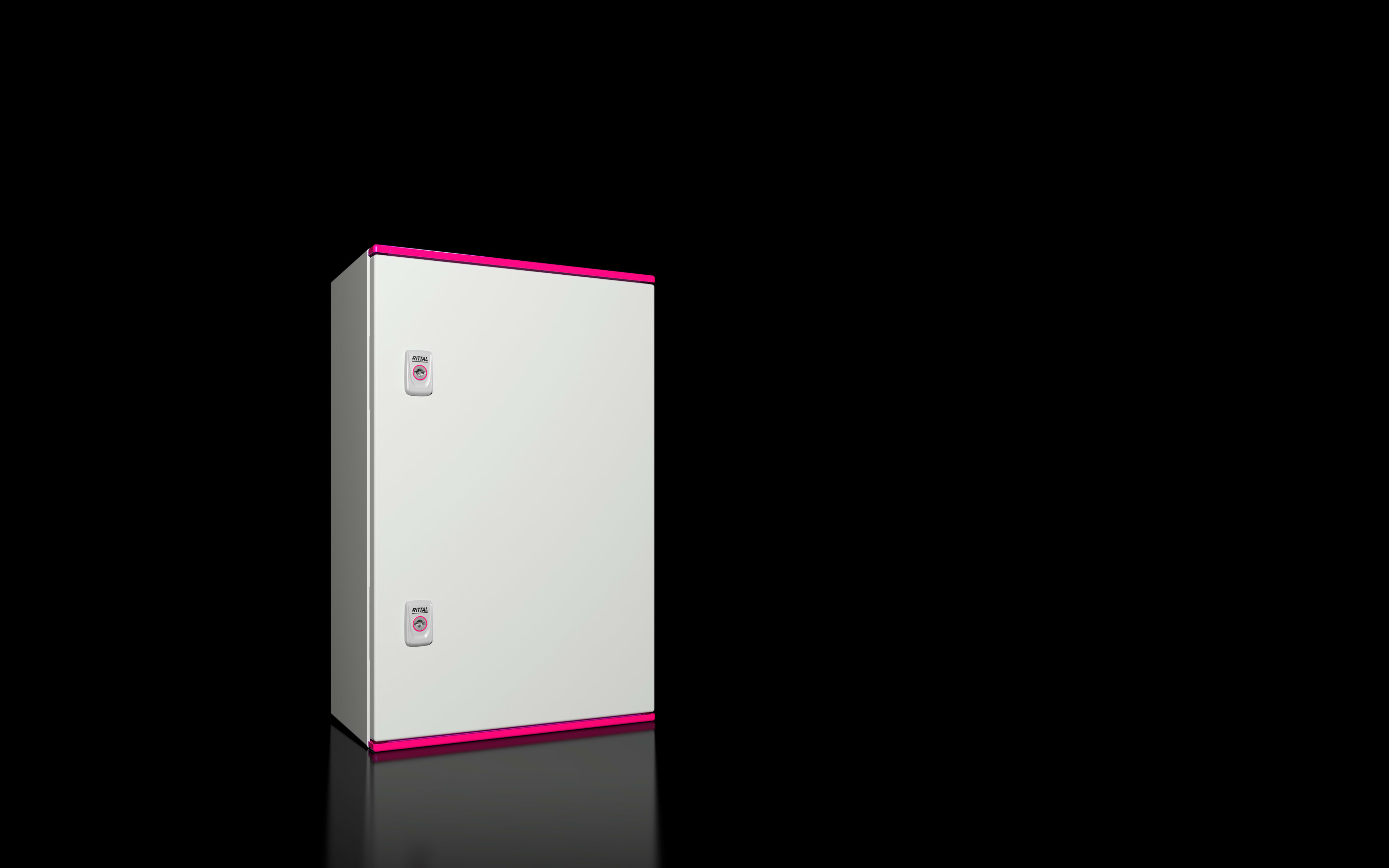 RITTAL - Armadio compatto AX Plastic, LxAxP: 400x600x200 mm senza vetro d'ispezione 1446000