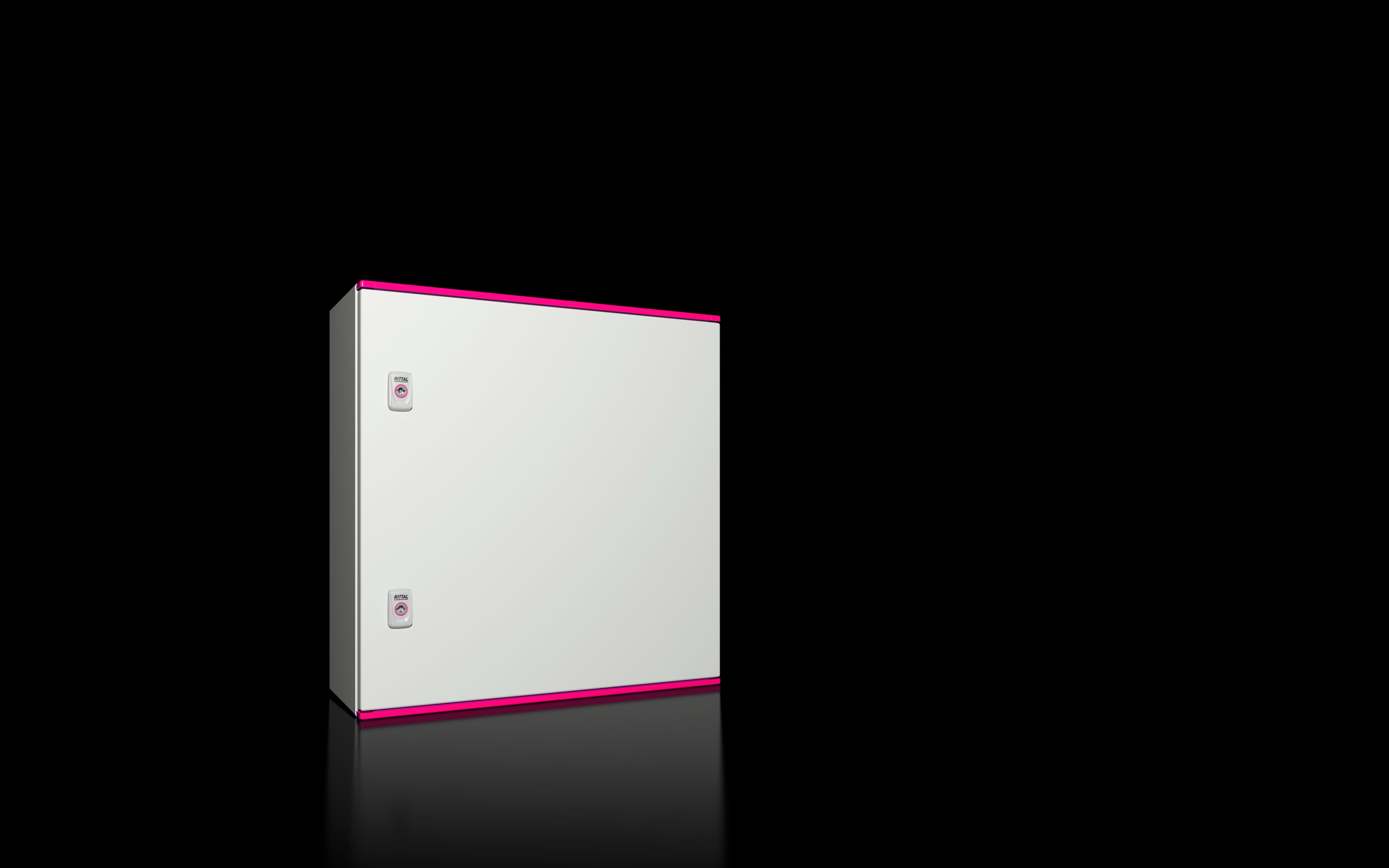 RITTAL - Armadio compatto AX Plastic, LxAxP: 600x600x200 mm senza vetro d'ispezione 1466000