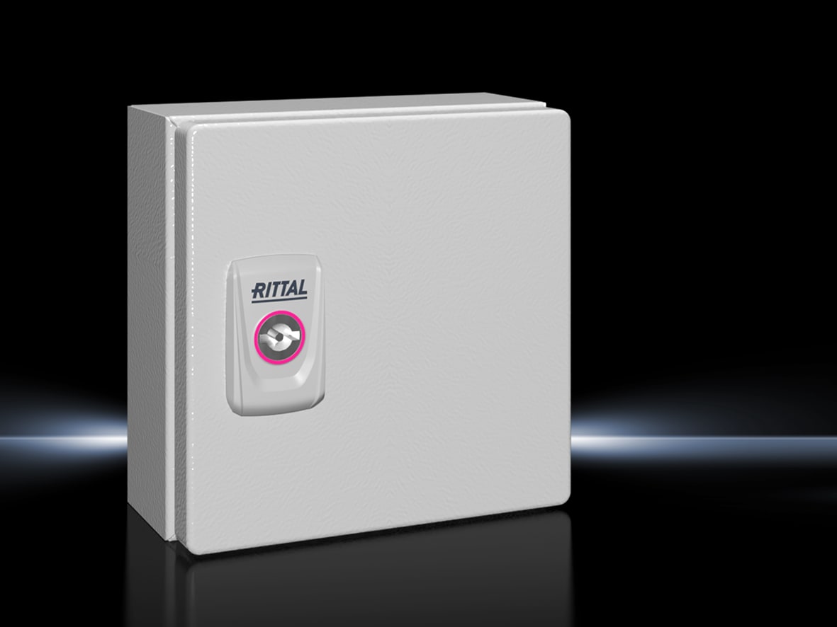 RITTAL - KX E-Box 150X150X80 con Piastra di Montaggio, Ral 7035 1551000