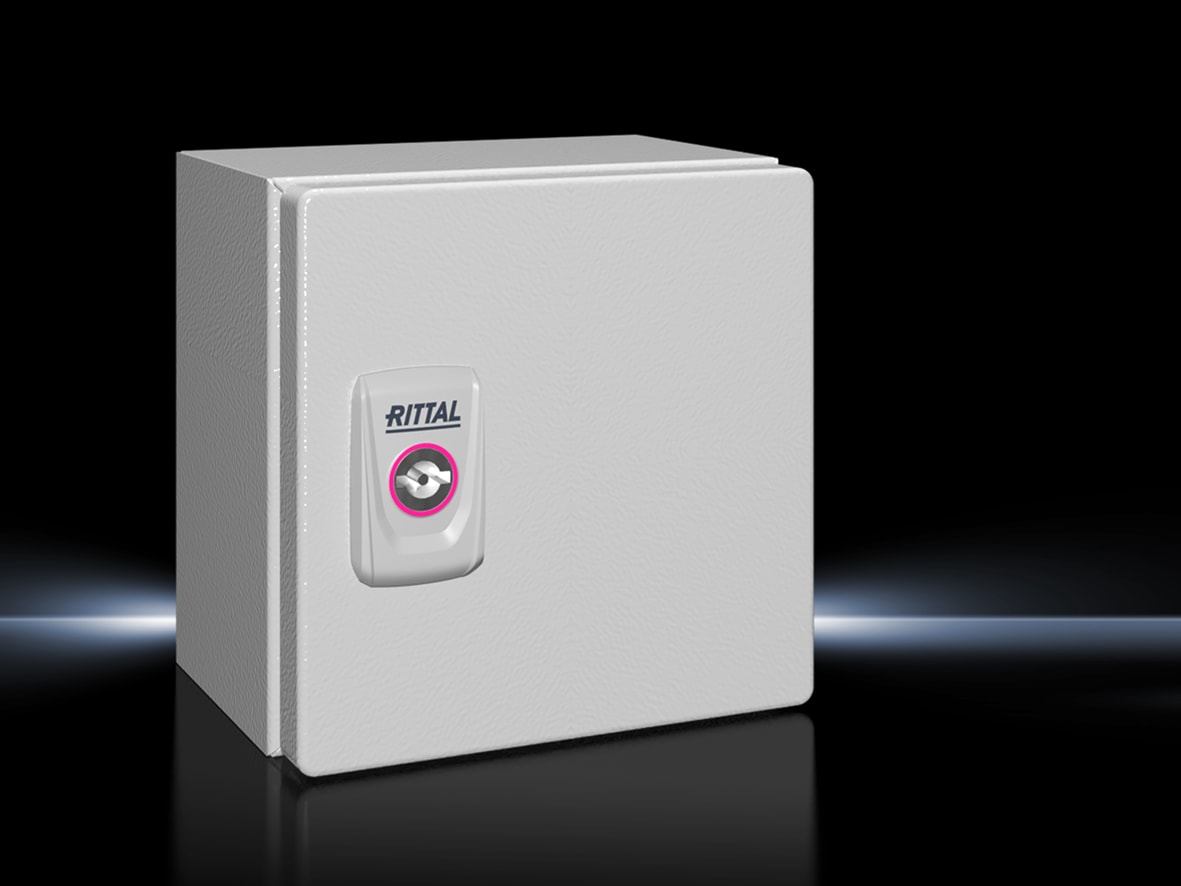 RITTAL - KX E-Box 150X150X120 con Piastra di Montaggio, Ral 7035 1553000