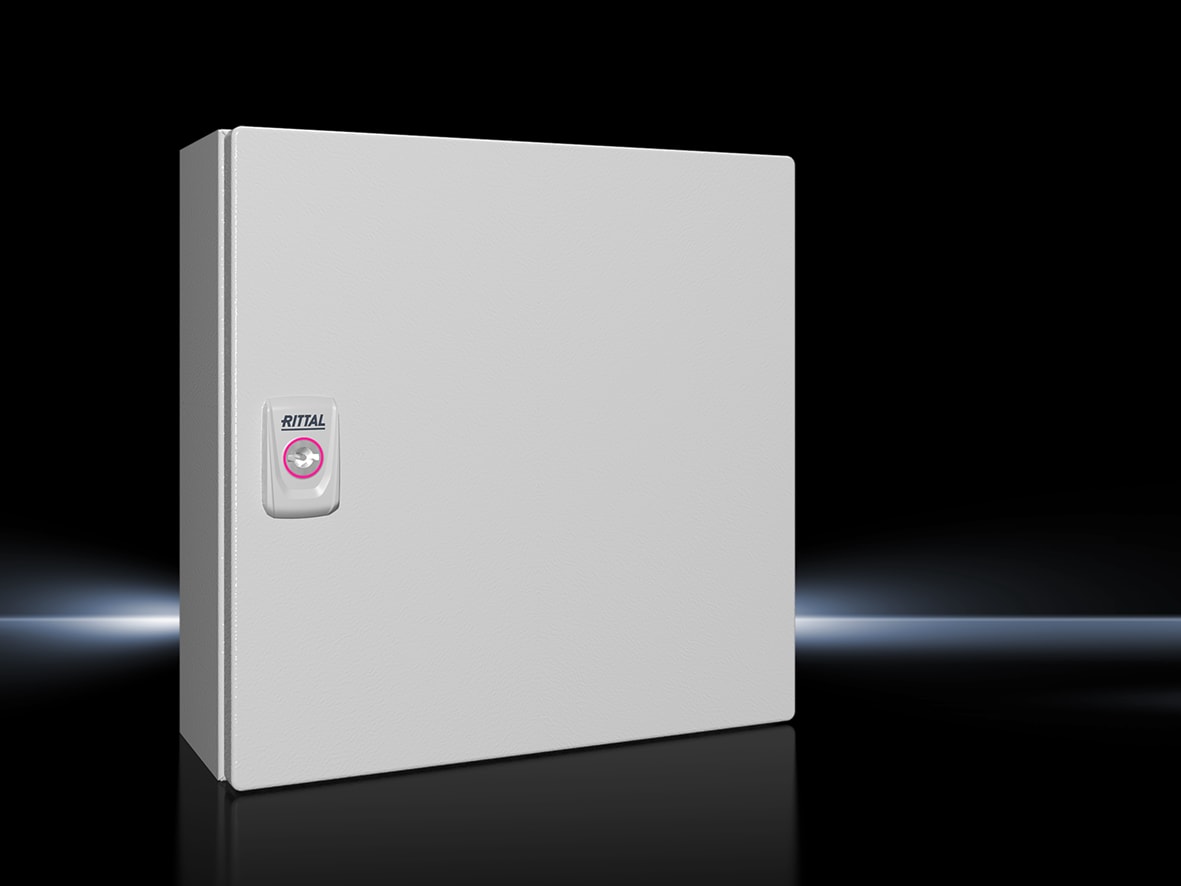 RITTAL - KX E-Box 300X300X120 con Piastra di Montaggio, Ral 7035 1555000