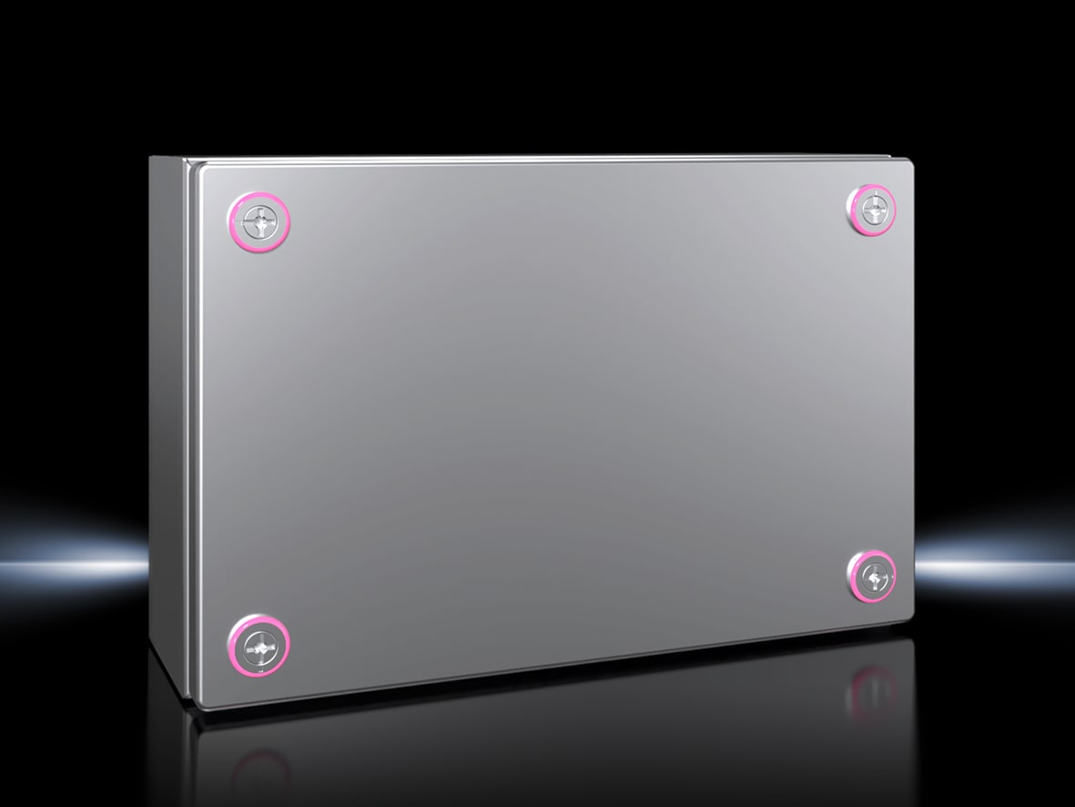 RITTAL - KX contenitore di derivazione, acciaio inox 1.4301 (304), senza piastra di montaggio, LxAxP: 300x200x120 mm 1566000