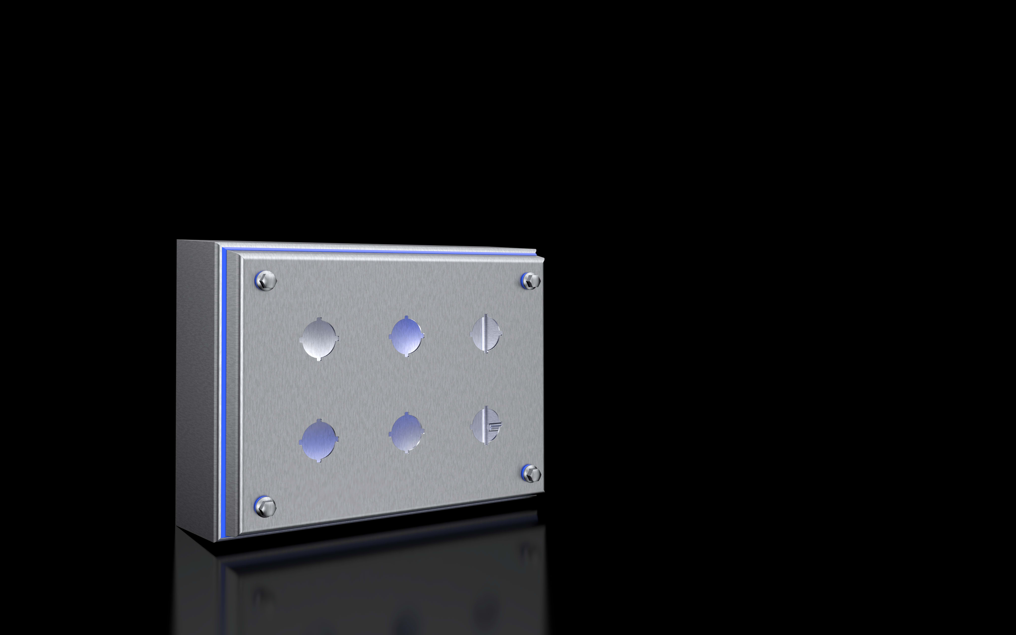 RITTAL - HD switch housing, stainless steel 1.4301, 6 switches ? 22.5 mm