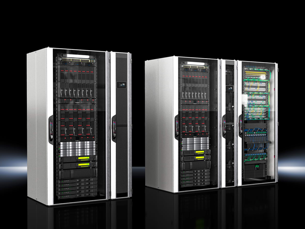 RITTAL - LCP Rack DX , 12 kW, RAL 7035, WHD: 300 x 2000 x 1000 mm