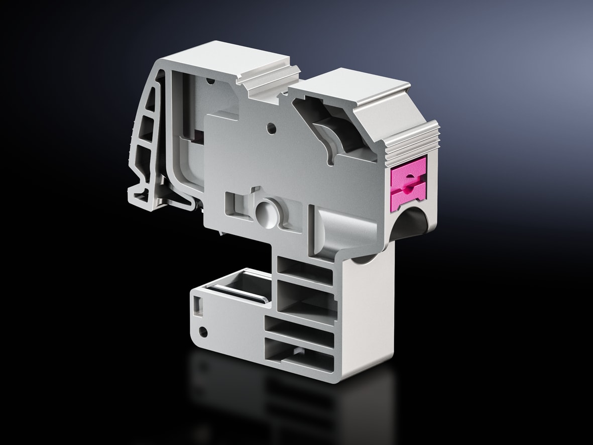 RITTAL - SV Morsetti isolati 1,5 - 16 mm Push-in, per spessore sbarre 10 mm