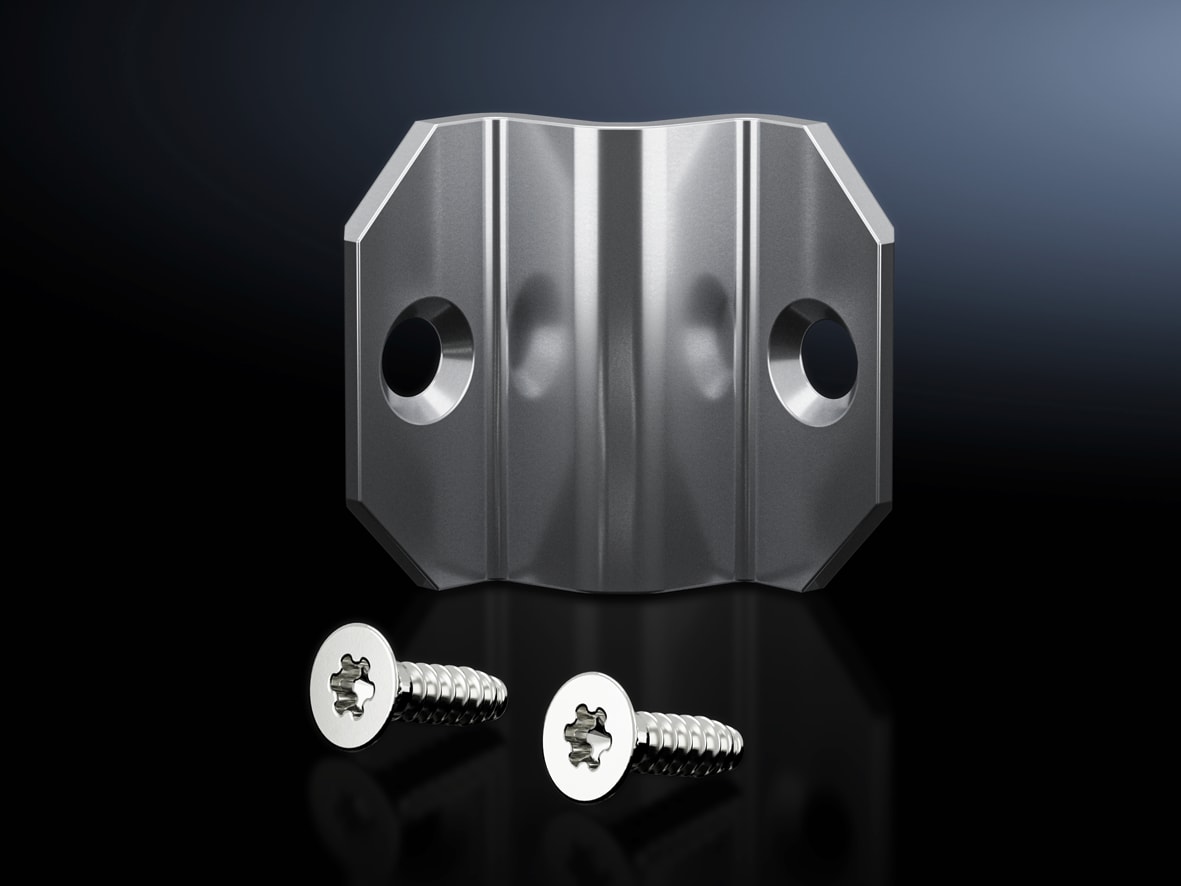 RITTAL - Giunti di accoppiamento esterni, 3 mm, per VX, VX IT. Per la successiva sostituzione di rack o unit? LCP, per la successiva installazione/rimozione di pareti di segregazione laterale, monoblocco, a inserzione