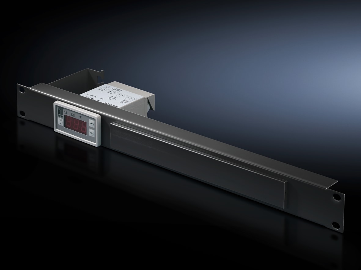 RITTAL - Patch-Panel, with digital temperature display and thermostat, 1 HE