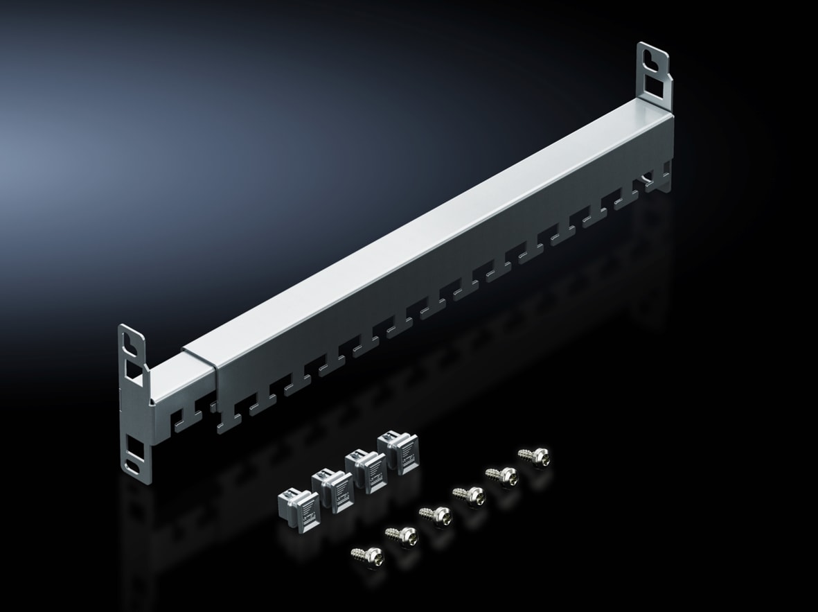 RITTAL - Guida di fissaggio cavi, regolabile in profondità 350-550 mm per VX IT, TE