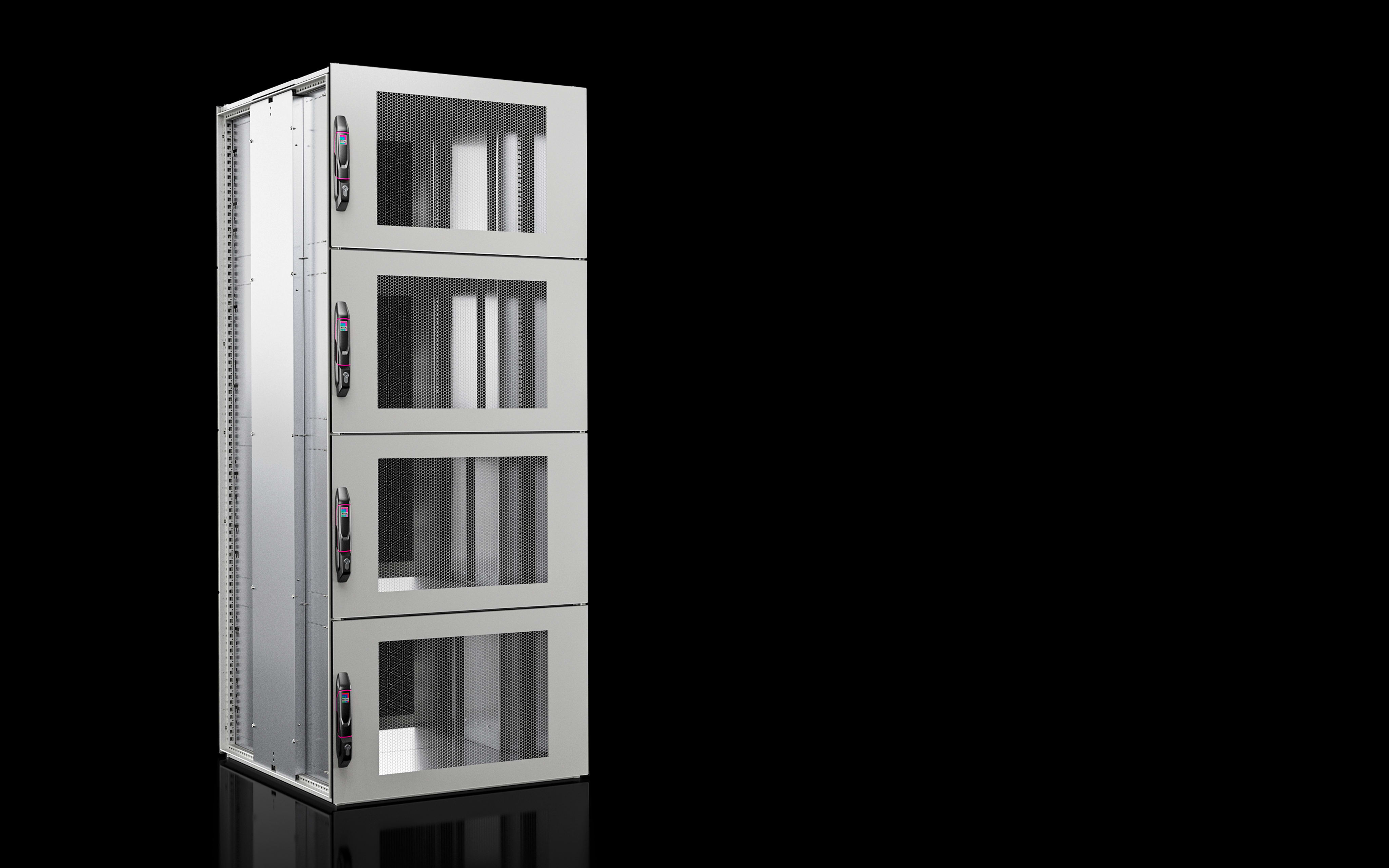RITTAL - VX IT Compartment Rack, aerato, 4 porte, 4 x 11 HE, LAP: 800x2200x1200 mm