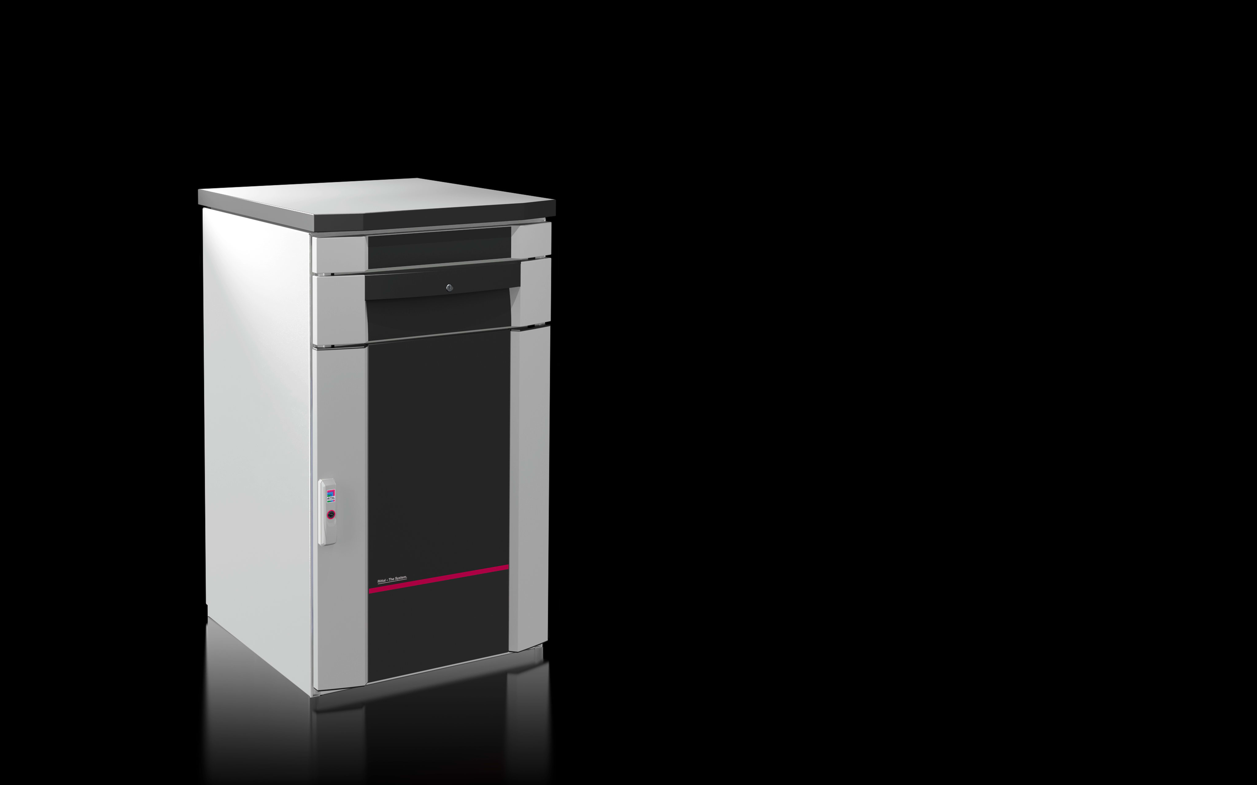 RITTAL - IW Industrial Workstation, WxHxD 600x1000x645mm worktop, keyboard drawer 6900740