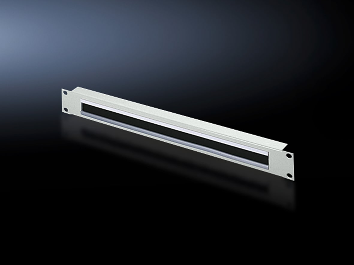 RITTAL - DK Cable entry panel, 1 U, 482.6 mm(19), WxH: 390x20 mm With brush strip 7140535