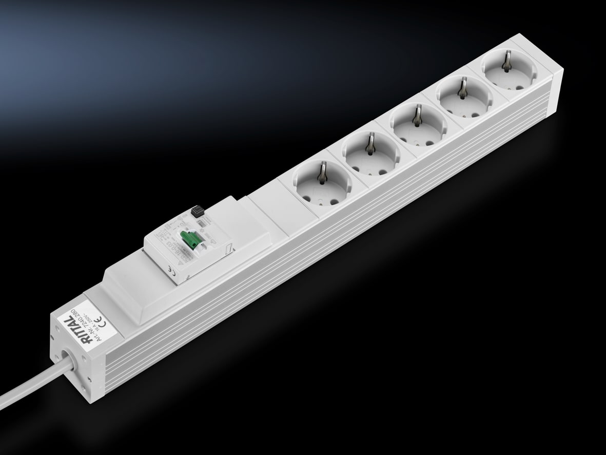 RITTAL - DK canalina di alimentazione 5 prese 16A CON FI 7240280