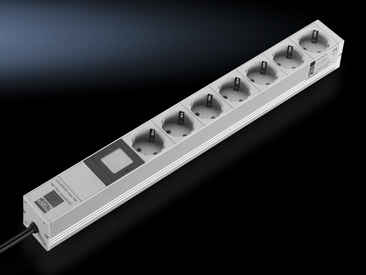 RITTAL - DK canalina di alimentazione 7 prese + DISPLAY