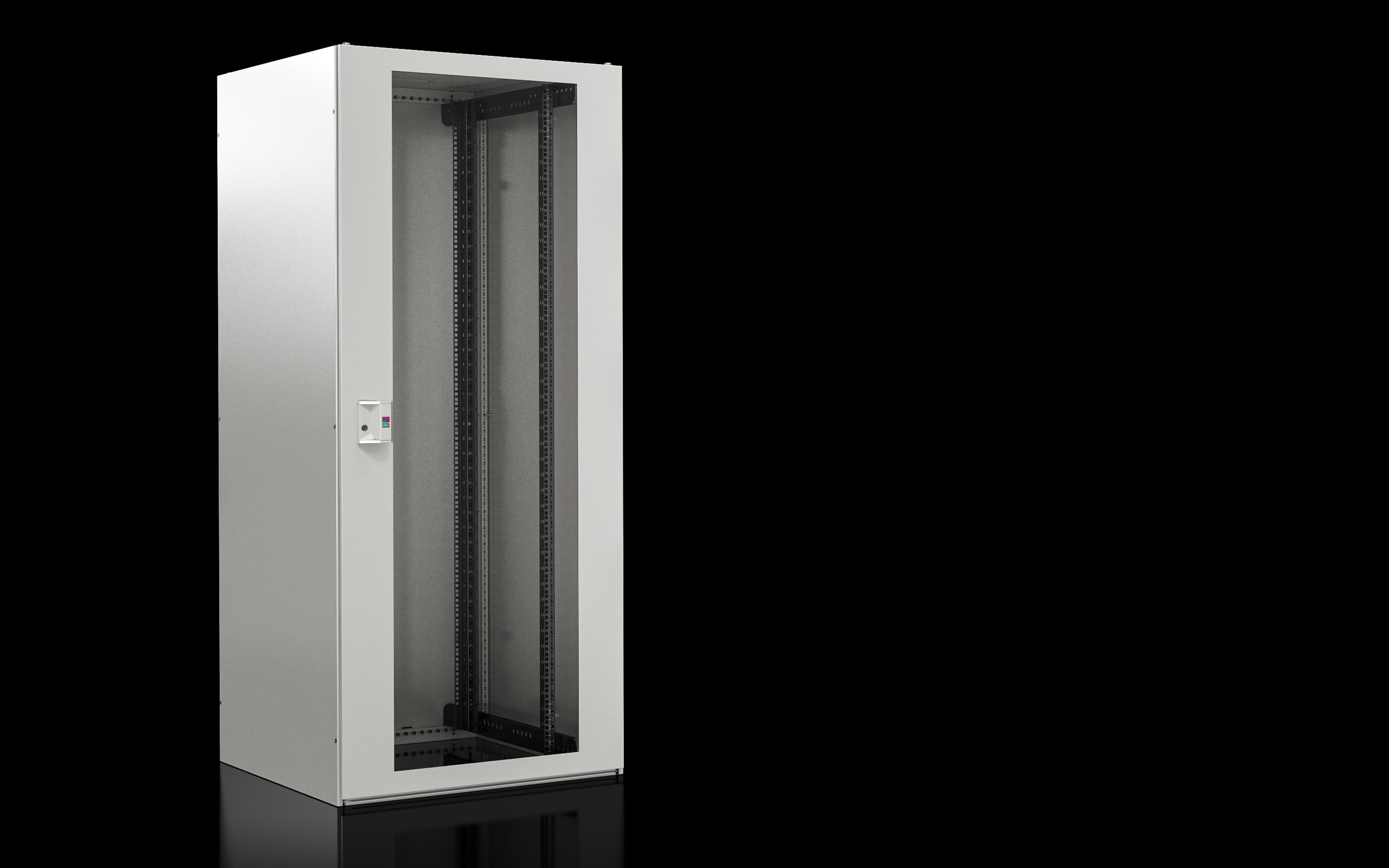 RITTAL - TX CableNet, porta trasparente, pareti laterali, profili 19, 800x2000x1000 mm