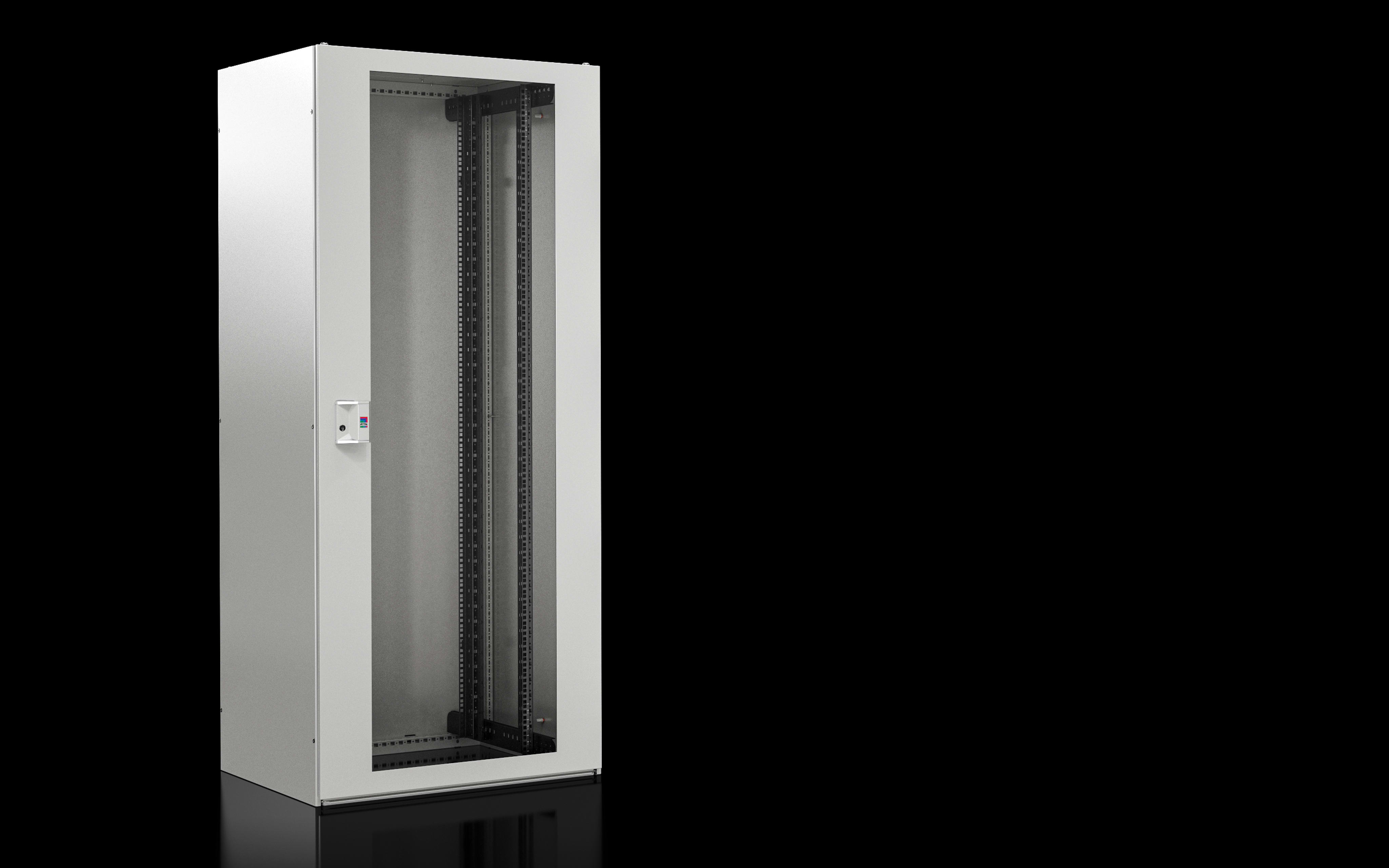 RITTAL - TX CableNet, porta trasparente, pareti laterali, profili 19, 800x2000x800 mm
