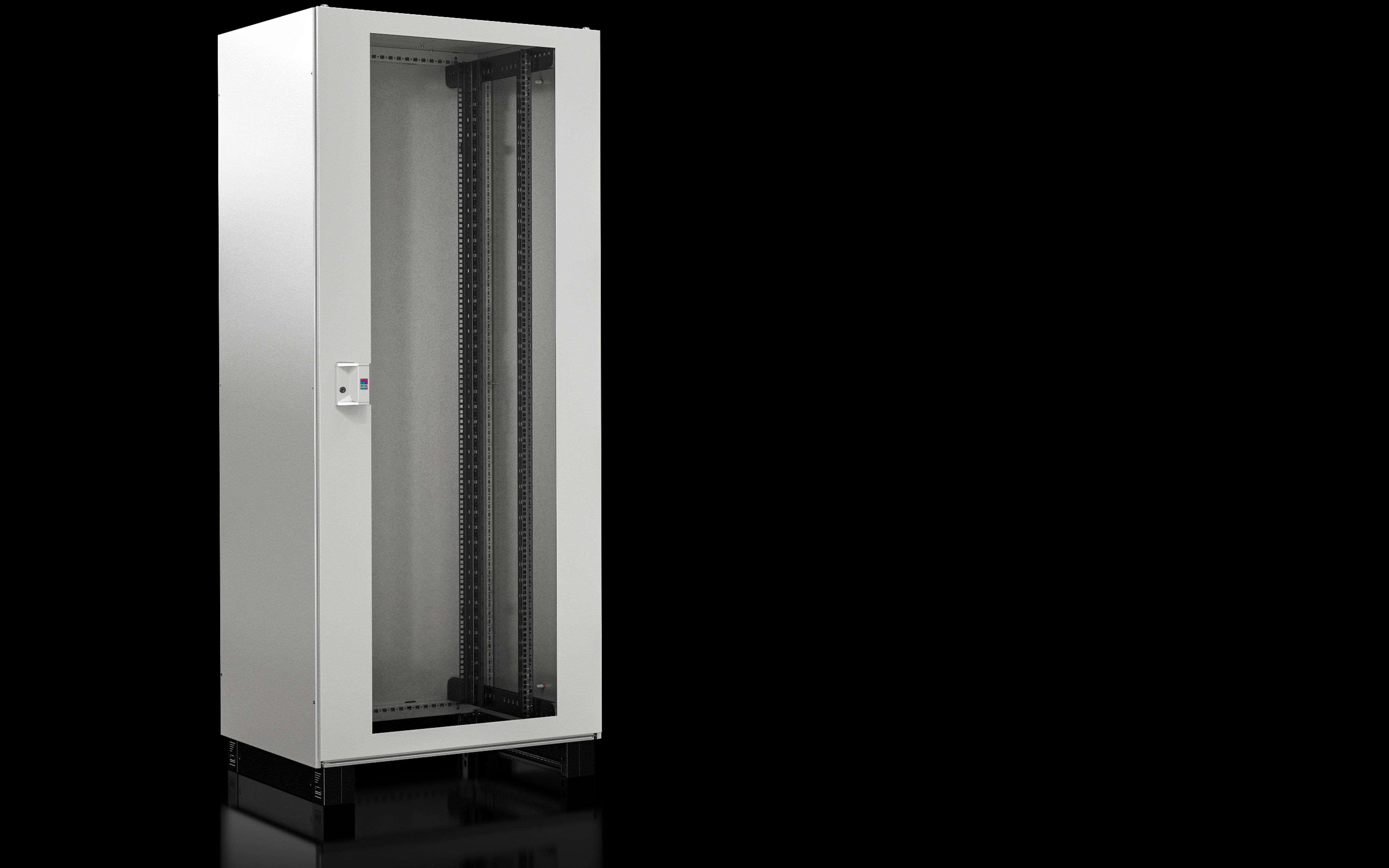 RITTAL - TX CableNet,porta trasparente,pareti laterali,profili 19,preassemblato,800x2000x800 mm