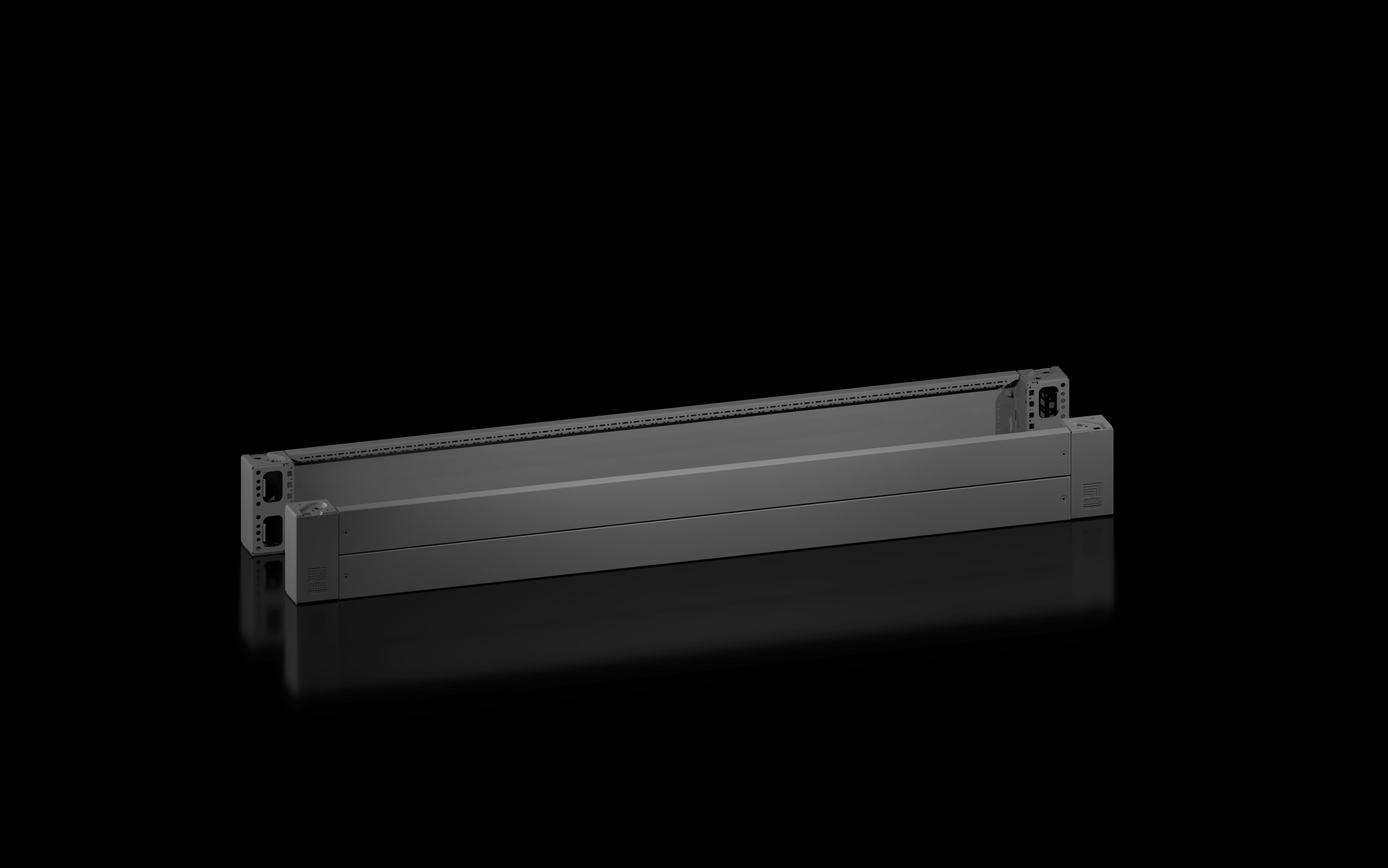 RITTAL - VX Angolare zoccolo con flangia, anteriore/posteriore, altezza 200 mm per larghezza 1800 mm