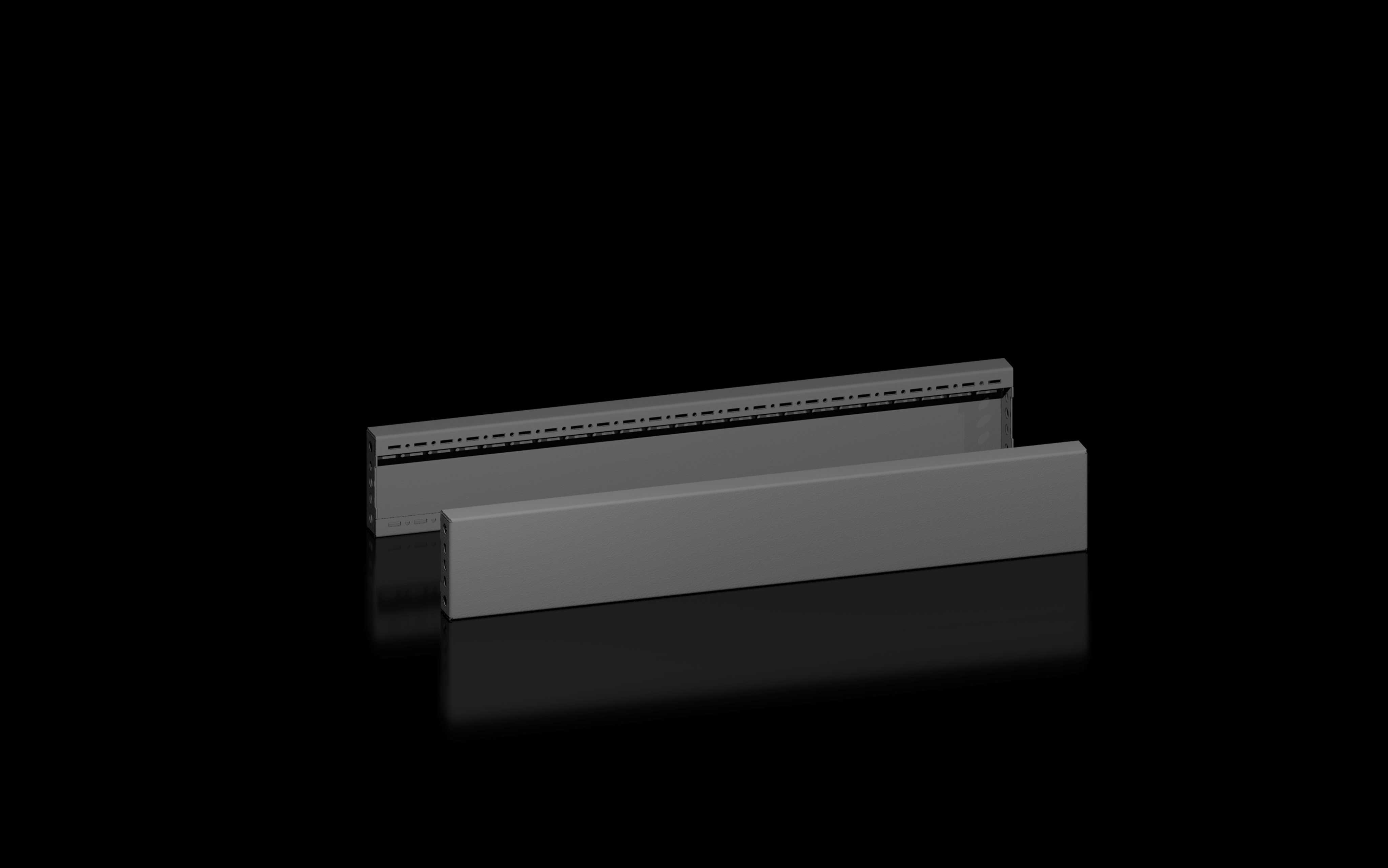 RITTAL - VX Flange per zoccolo, laterali, altezza 100 mm per profondità 800 mm 8660034