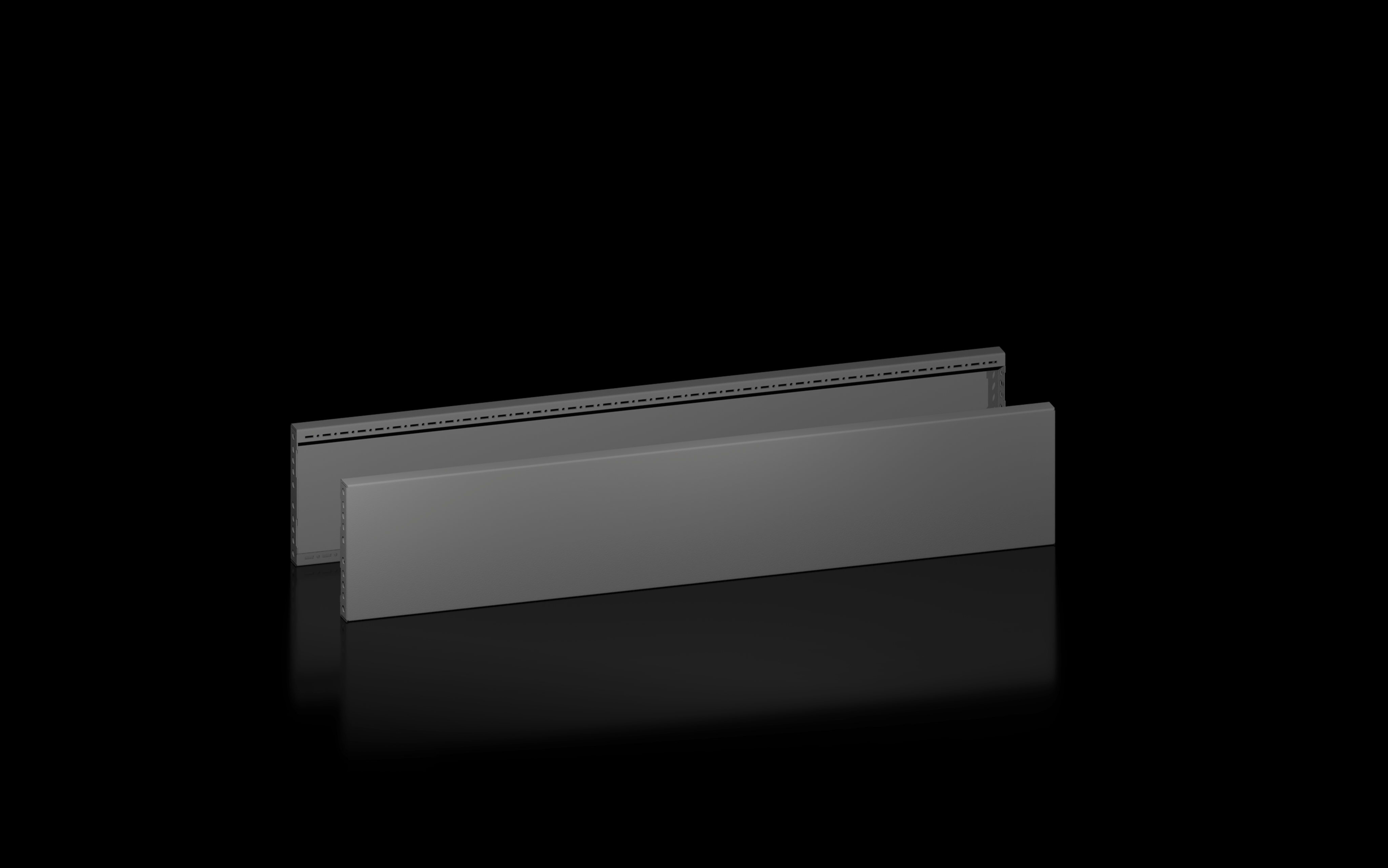 RITTAL - VX Flange per zoccolo, laterali, altezza 200 mm per profondità 1200 mm