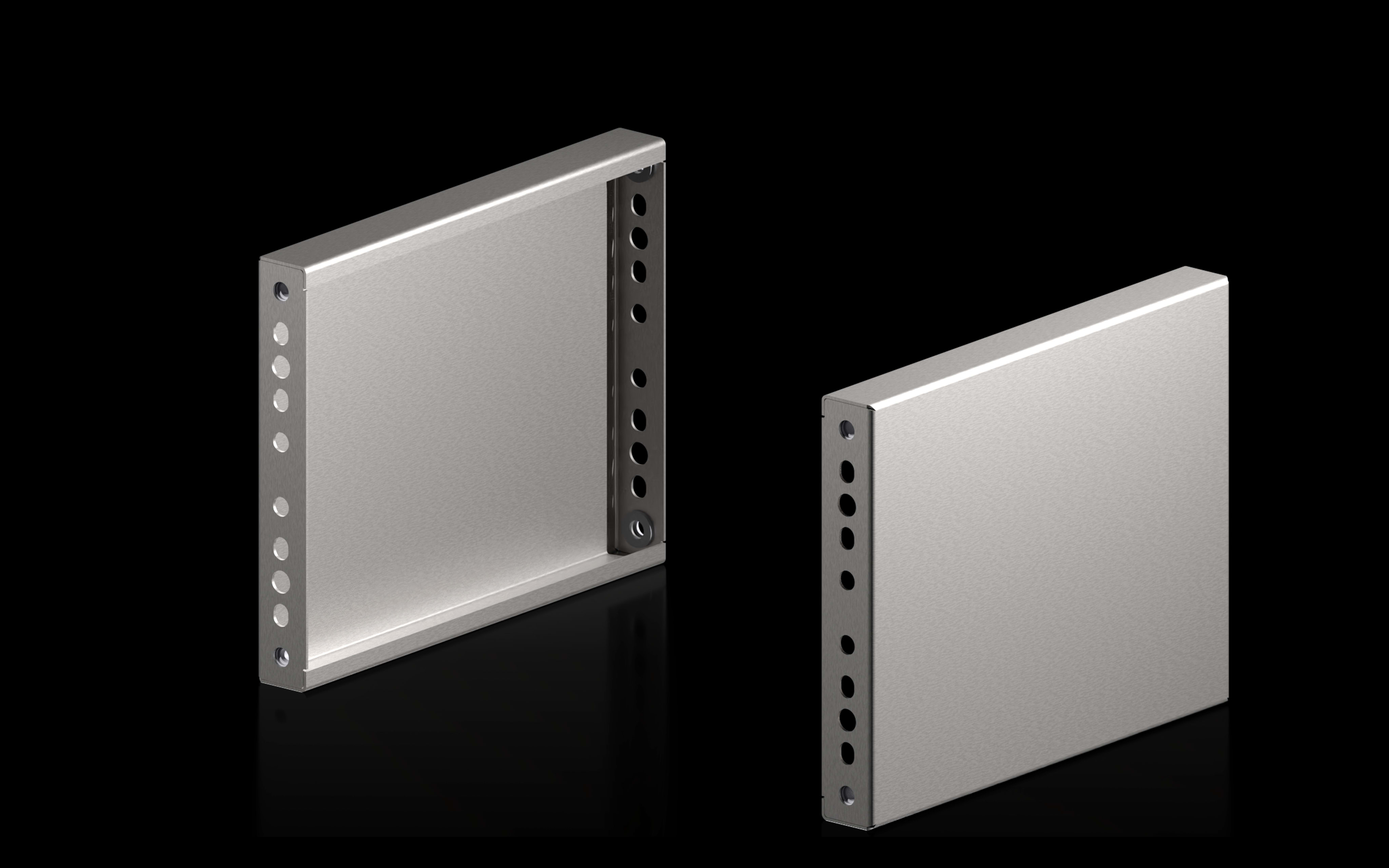 RITTAL - VX FLANGE LAT. ZOCC. 200X400 INOX-2PZ