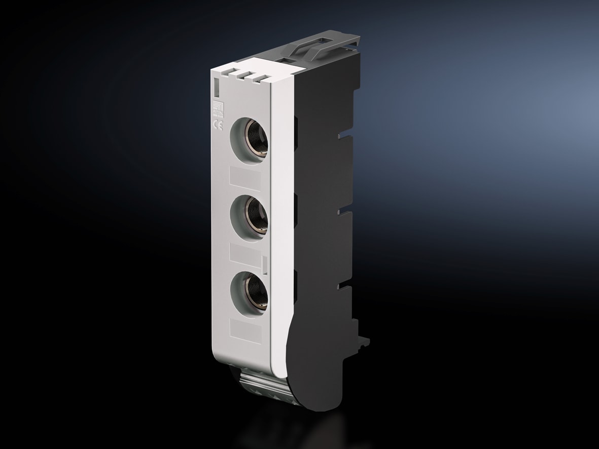 RITTAL - SV Portafususibile morseti a molla D02-E18, 63 A, 400 V, 1,5-16 mm, copertura