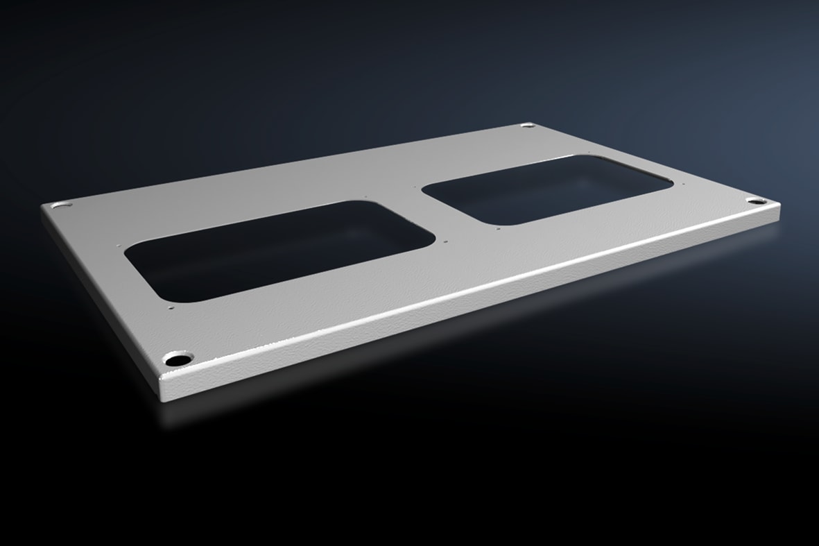 RITTAL - VX Lamiera del tetto, LP: 600x400 mm per flangia passacavi