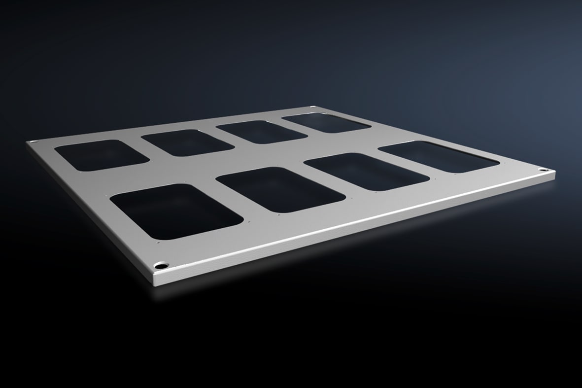 RITTAL - VX Lamiera del tetto, LP: 800x800 mm per flangia passacavi