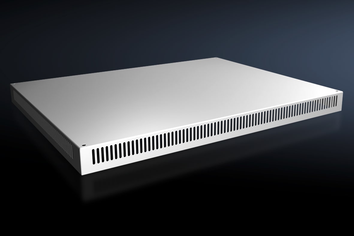 RITTAL - VX Lamiera del tetto, LP: 1000x800 mm, IP 2X, A: 72 mm, con ventilazione