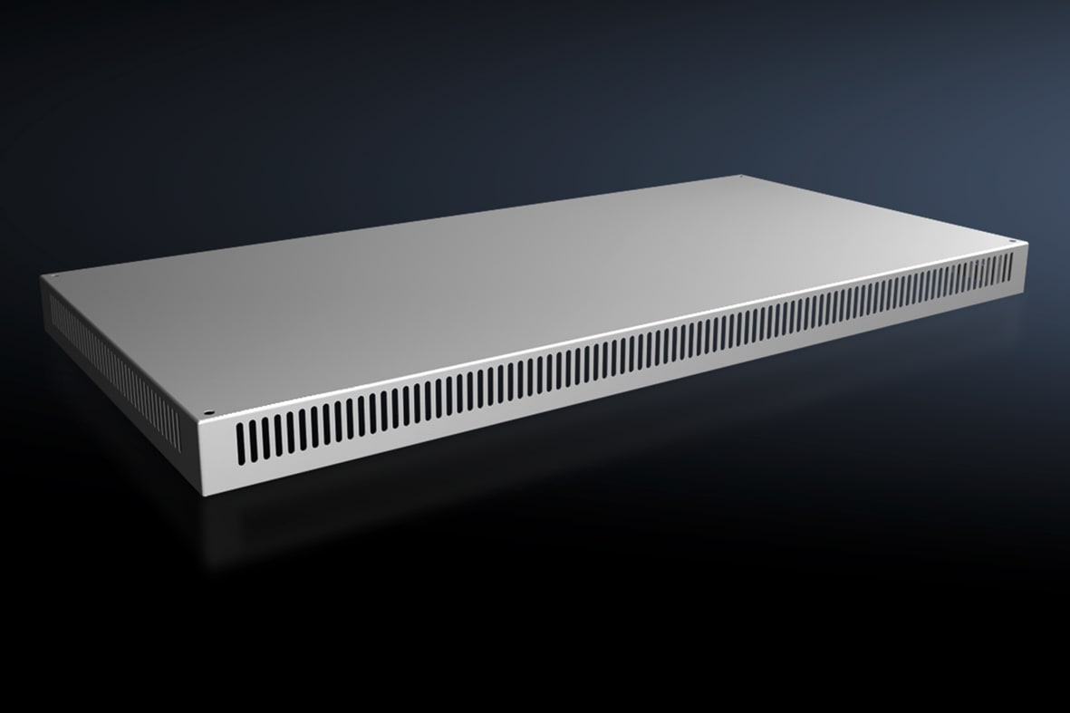 RITTAL - VX Lamiera del tetto, LP: 1200x600 mm, IP 2X, A: 72 mm, con ventilazione