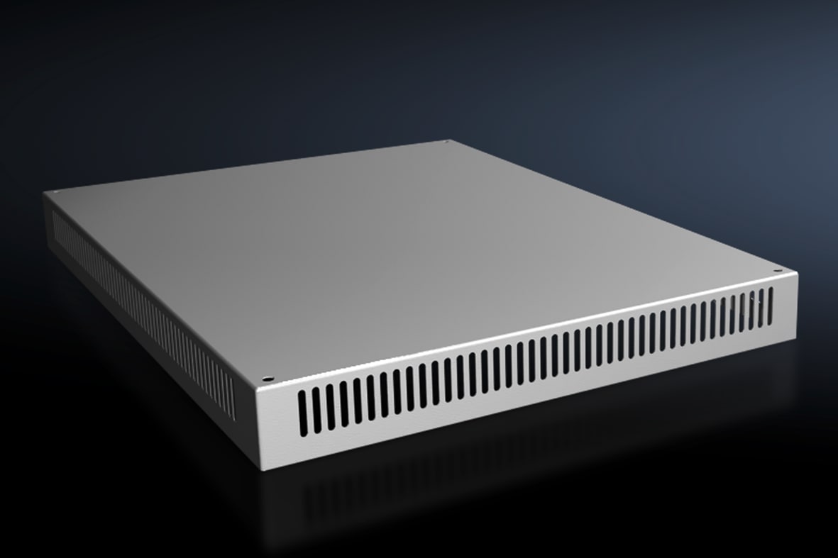 RITTAL - VX Lamiera del tetto, LP: 600x800 mm, IP 2X, A: 72 mm, con ventilazione