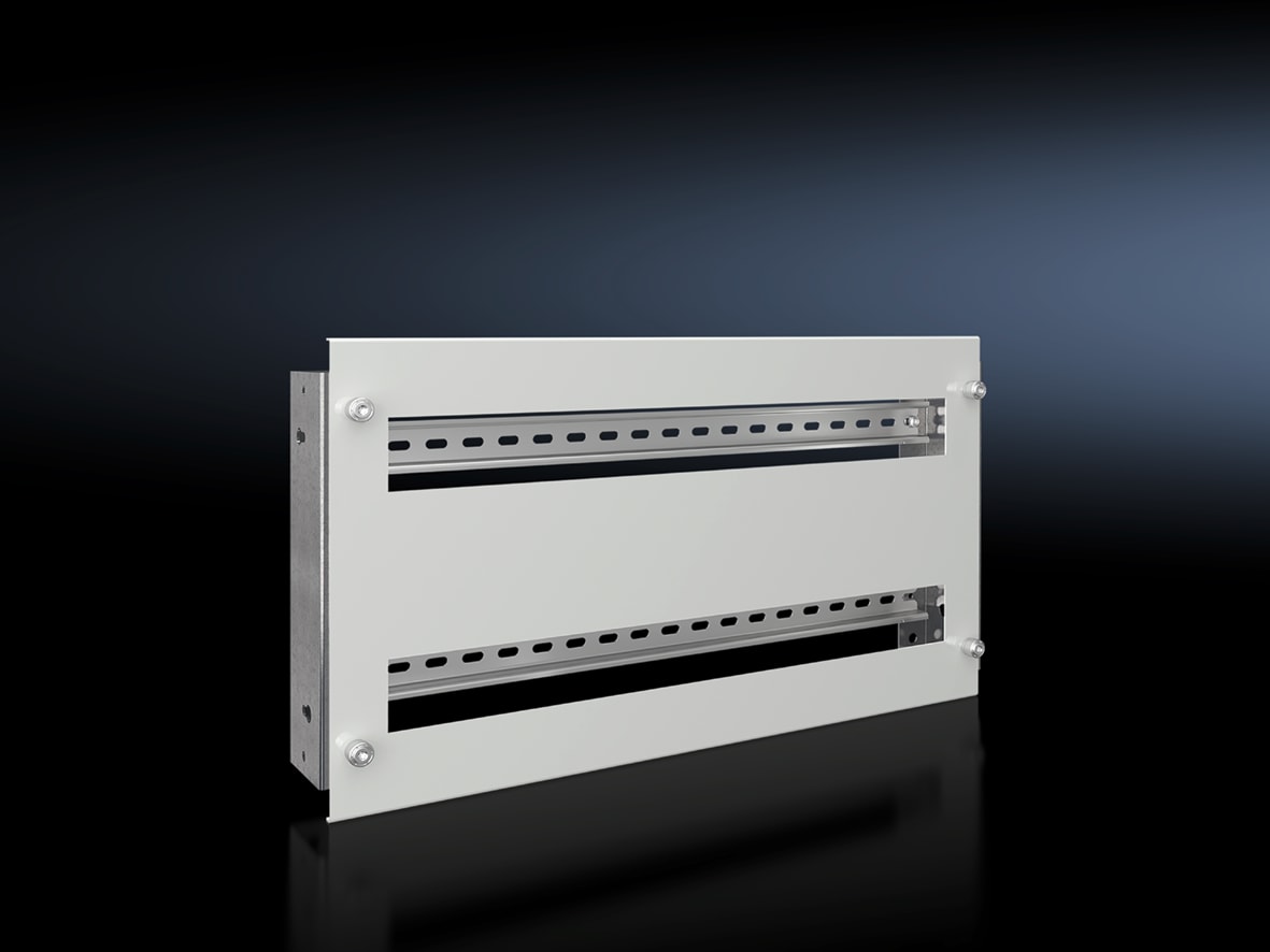 RITTAL - SV Supporto per guide DIN, 2 x 24 moduli, per VX (P: 600 mm